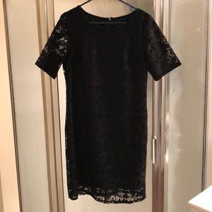 Black Lace Midi Dress